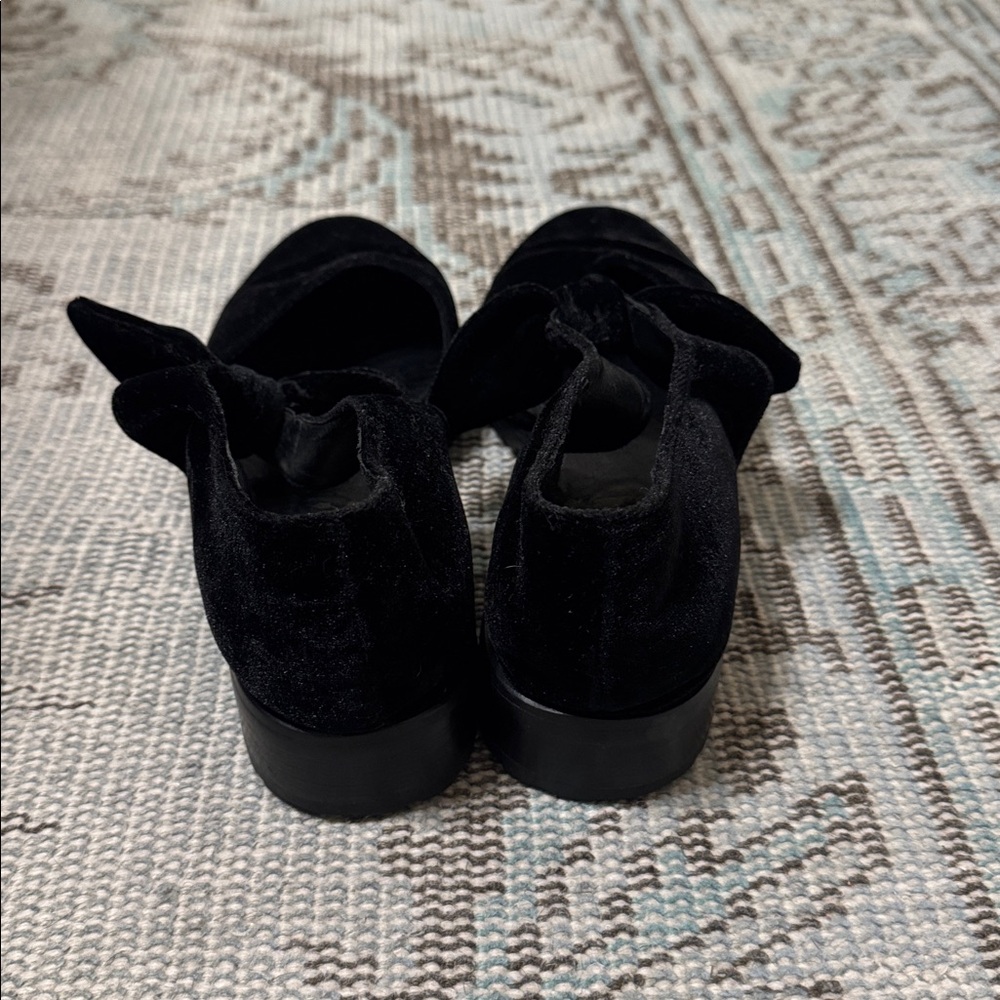 F-Troupe Black Velvet Bow Flats, size 41 - Picture 5 of 7